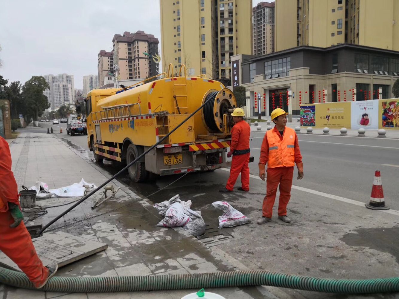 深州排污管道清淤-管道清洗